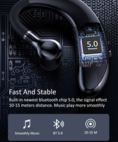 Słuchawki Bluetooth słuchawki zestaw głośnomówiący zestaw słuchawkowy bezprzewodowy zestaw słuchawkowy połączenie sportowe słuchawki douszne z mikrofonem dla wszystkich smartfonów 2